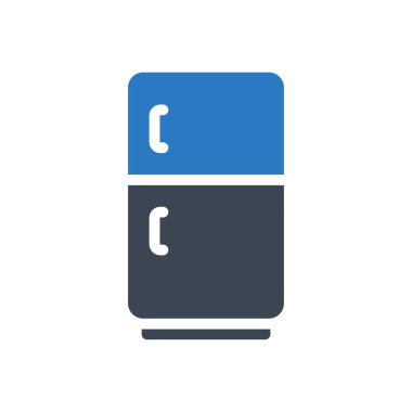 buzdolabı vektör renk simgesi