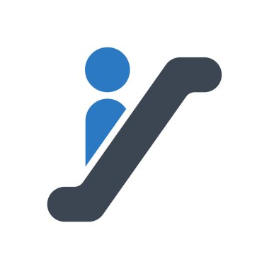 Yolcu vektörü renk simgesi