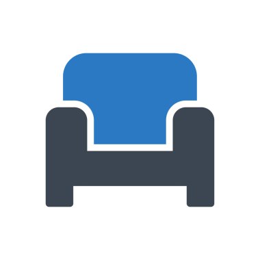 kanepe vektör renk simgesi