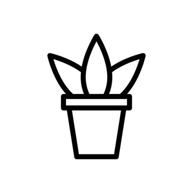 ev vektörü ince çizgi simgesi