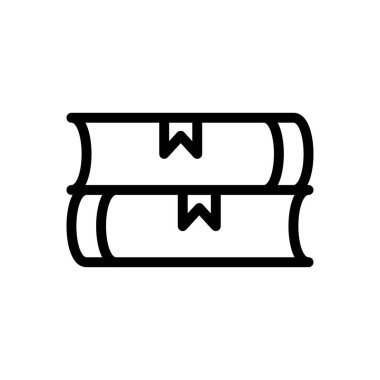 yer imi vektörü ince çizgi simgesi