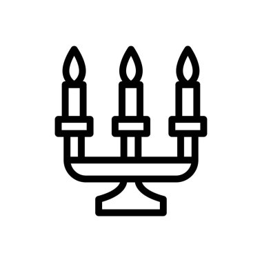 ışık vektörü ince çizgi simgesi