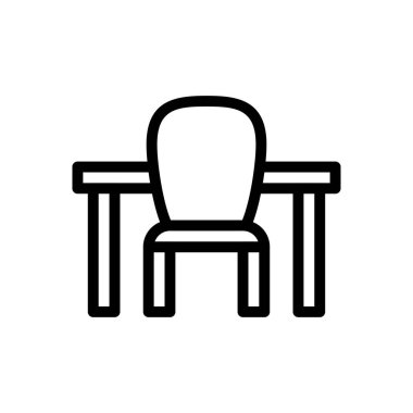 tablo vektörü ince çizgi simgesi