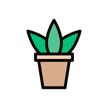 ev vektörü düz renk simgesi