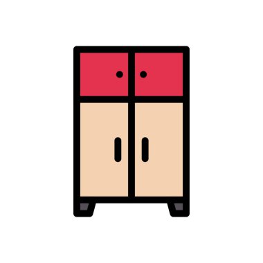 Kostüm vektörü düz renk simgesi