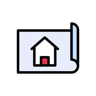 harita vektörü düz renk simgesi