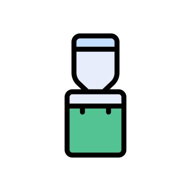 daha serin vektör düz renk simgesi