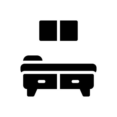 kabine vektör simgesi düz simge