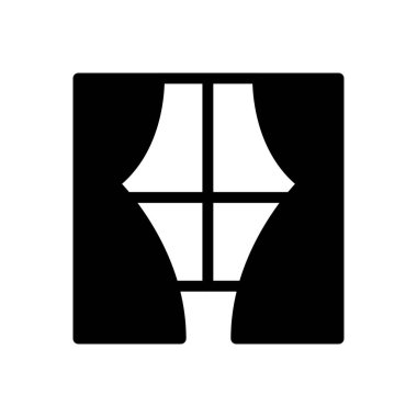 pencere vektörü simgesi düz simgesi