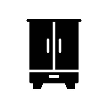 Kostüm vektörü kabartması düz simge