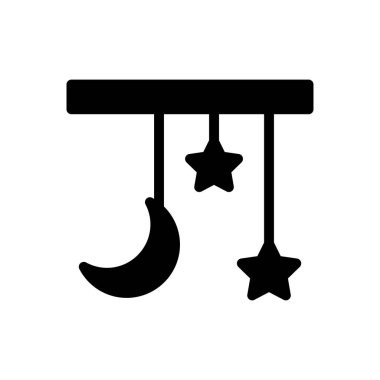 Ay vektörü sembolü düz simgesi