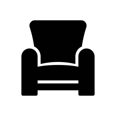 kanepe vektör sembolü düz simge