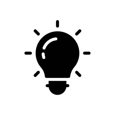 ışık vektör düz simgesi