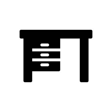 mobilya vektörü düz simge