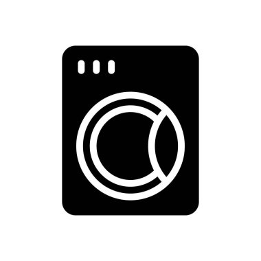 makine vektör düz simge