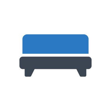 kanepe vektör renk simgesi