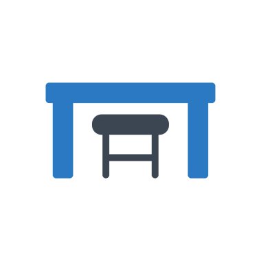 masa vektörü renk simgesi