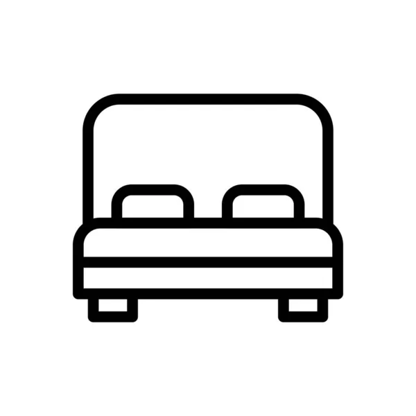 Interieur Vector Dunne Lijn Pictogram — Stockvector