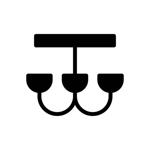 Leuchtvektorglyphen Flaches Symbol — Stockvektor