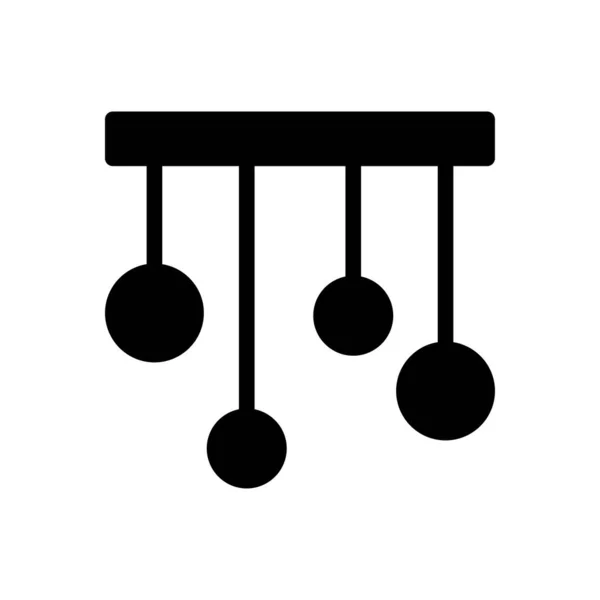 Dekoration Vektor Glyphen Flaches Symbol — Stockvektor