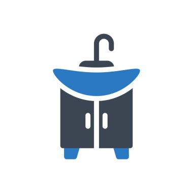 Musluk vektörü renk simgesi