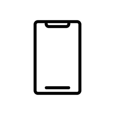 telefon vektörü ince çizgi simgesi