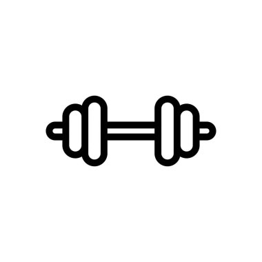 spor salonu vektörü ince çizgi simgesi