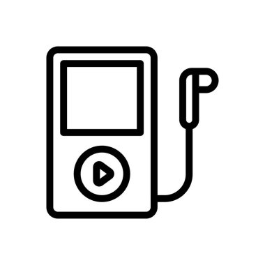 oyuncu vektörü ince çizgi simgesi