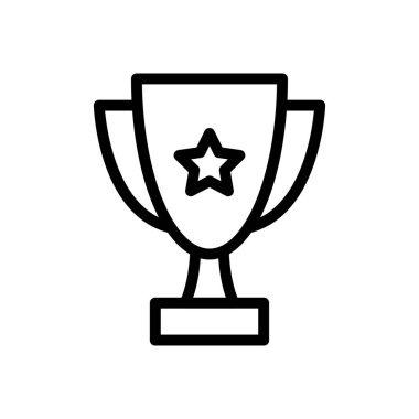 başarı vektörü ince çizgi simgesi