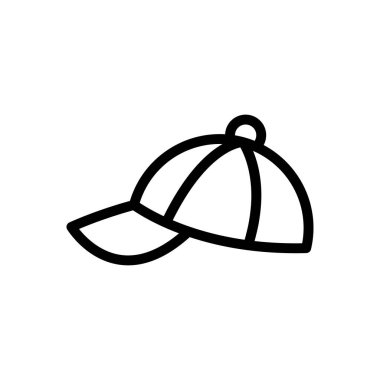 hat vektörü ince çizgi simgesi