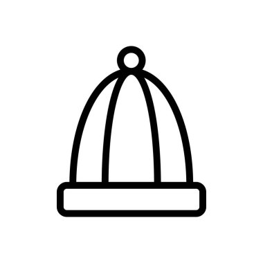 hat vektörü ince çizgi simgesi