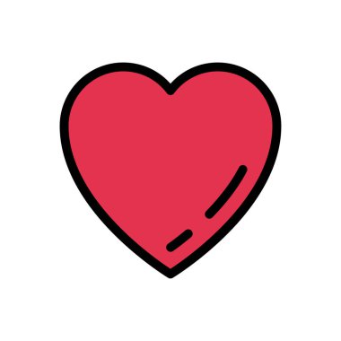 sevgi vektör düz simgesi