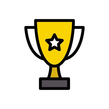 Başarı vektörü düz simgesi