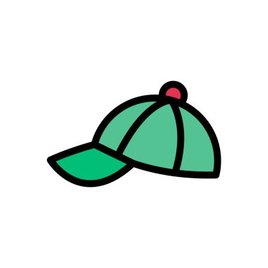 hat vektör düz simge