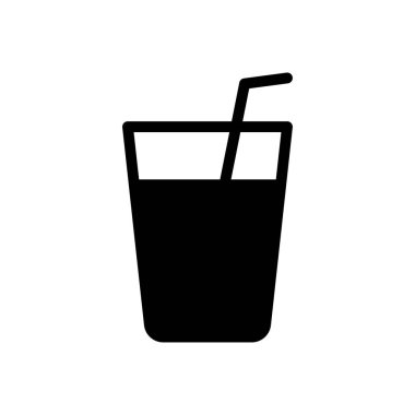 meyve suyu vektörü düz simgesi