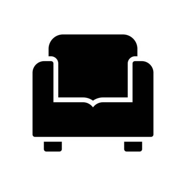 kanepe vektör sembolü düz simge