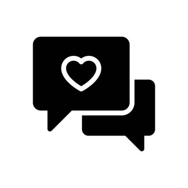 sevgi vektör düz simgesi