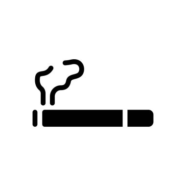 dumanlı vektör düz simgesi