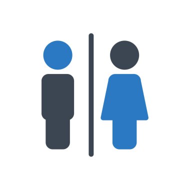 erkek vektör renk simgesi