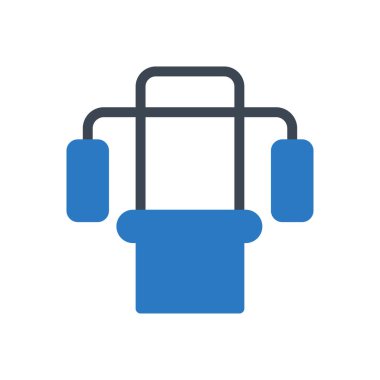 spor salonu vektör renk simgesi