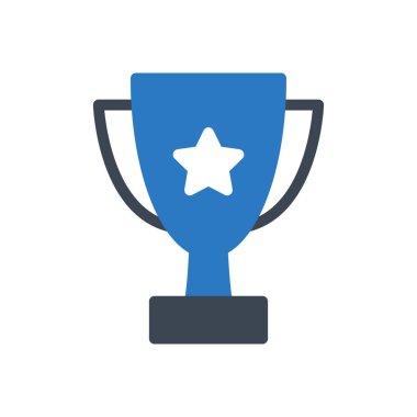 Başarı vektörü renk simgesi