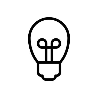 ışık vektörü ince çizgi simgesi