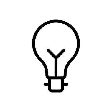 ışık vektörü ince çizgi simgesi