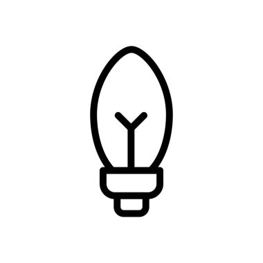 ışık vektörü ince çizgi simgesi