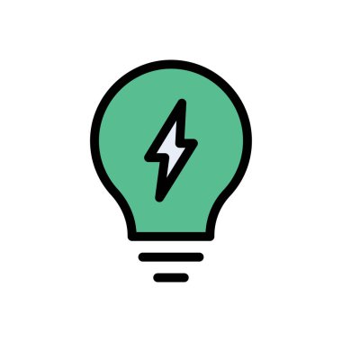 güç vektörü düz renk simgesi