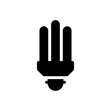 ampul vektör kabartması düz simge