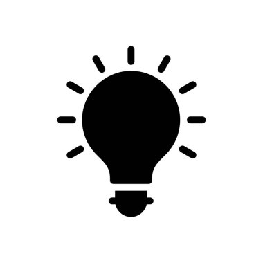 ışık vektör düz simgesi