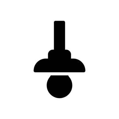 ampul vektör kabartması düz simge