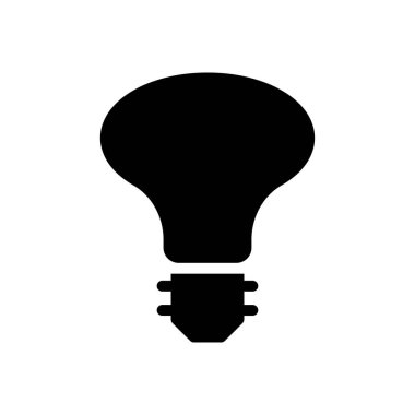 ampul vektör kabartması düz simge