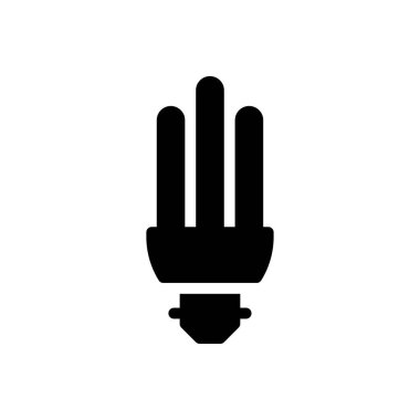 ampul vektör kabartması düz simge